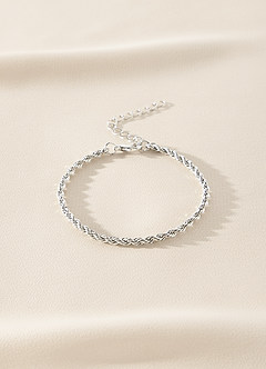 front Conjunto de pulseras de 6 piezas con múltiples cadenas