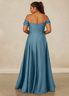 Christian Siriano Bridal for Azazie 1002 Bridesmaid Dresses Bermuda A-Line Off the Shoulder Stretch Satin Convertible Dress image16