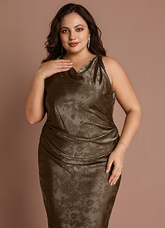 Elena Coffee Brown Maxi Dress image11