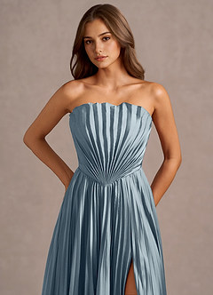 Maxi jurk Kaia Poederblauw image5