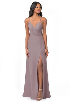 Azazie Everleigh Bridesmaid Dresses Dusk A-Line Sweetheart Pleated Chiffon Dress image1