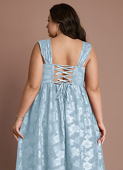 Hazel Powder Blue Pleated Maxi Dress image14
