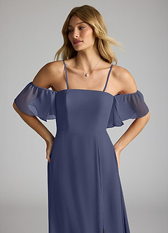 Azazie Sue Bridesmaid Dresses Stormy A-Line Off the Shoulder Chiffon Convertible Dress image2
