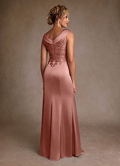 Azazie Santa Monica Klänningar till brudens mor Klänning A-Line i Spets Rosett image2