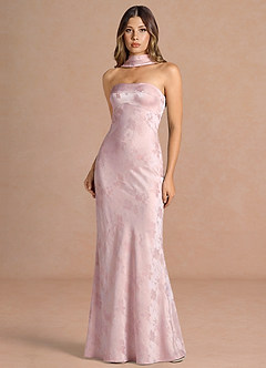 Vestido Rosa Suave Largo Ghislaine image4