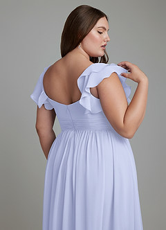 Azazie Anaya Brautjungfernkleider A-Linie Herzausschnitt Chiffon Kleid Lavendel image9