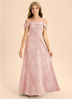 front Azazie Anselie Junior Formal Dress