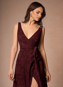 Audren Wine Maxi Dress image7