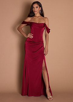 Vestido Rojo Rubí Largo Reese image3