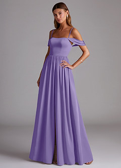 Azazie Calianna Bridesmaid Dresses Tahiti A-Line Off the Shoulder Stretch Satin Convertible Dress image3