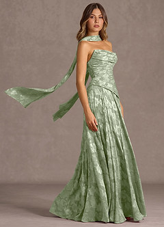 Gabriela Light Green Maxi Dress image5
