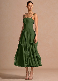 Kerensa Olive Midi Dress image3