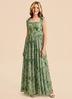 front Azazie Delyra Junior Formal Dress