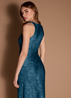 Gelina Navy Black Maxi Dress image8