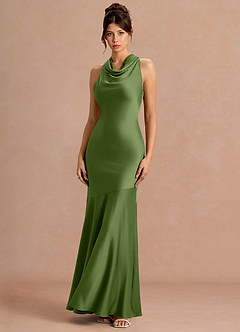 strapless open back dress SALOMÉ' OLIVE GREEN DRESS – Kiwini The Label main image 0