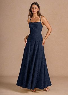 Marlo Navy Corset Prom Dress image3