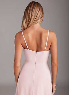 Azazie Breonna Bridesmaid Dresses Blushing Pink A-Line Sweetheart Neckline Chiffon Dress image6