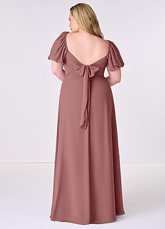 Barbie ♥ Azazie Bridesmaid Dresses Desert Rose A-Line Pleated Chiffon Dress image8