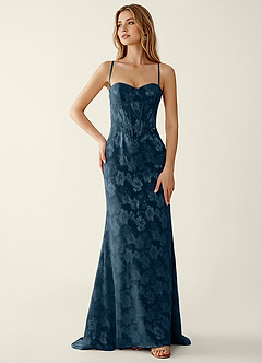 Serapheagn Armada Vestido de fiesta de jacquard con recortes en relieve image5