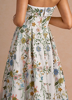 Evangeline White Midi Dress image4
