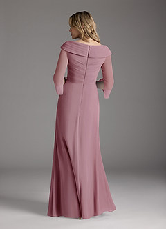 Azazie Jaycee Mother of the Bride Dresses Vintage Mauve A-Line Chiffon Dress image6