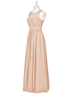 Azazie Nina Bridesmaid Dresses English Rose A-Line Pleated Chiffon Dress image10