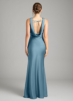 Azazie Rylina Bridesmaid Dresses Bermuda Mermaid Stretch Satin Dress image2