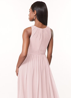 Azazie Harper Bridesmaid Dresses A-Line Pleated Chiffon Floor-Length Dress image4