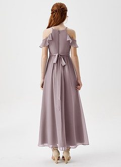 Azazie Chaya Junior Dusk A-Line Off the Shoulder Chiffon Dress image2