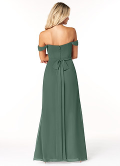 Azazie Joretta Bridesmaid Dresses Sea Moss A-Line Sweetheart Neckline Chiffon Convertible Dress image2