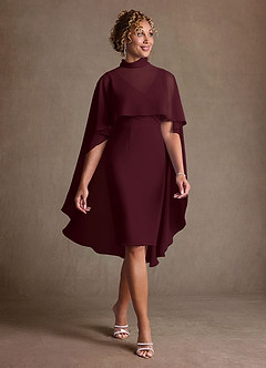 Azazie Irna Abiti per la Madre della Sposa Abito Colonna in Chiffon Cabernet image1