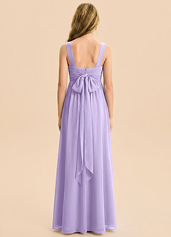 Azazie Kora Junior Lilac A-Line Pleated Chiffon Dress image6
