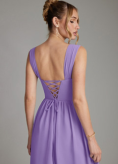 Azazie Caterina Bridesmaid Dresses Tahiti A-Line Corset Chiffon Dress image2