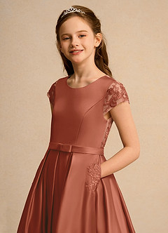 Azazie Bunny Junior Formal Flower Girl Klänningar Klä Balklänning i Spets image4