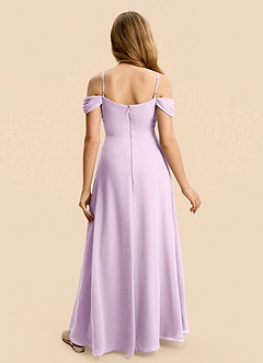 Azazie Lilly Junior Klä av A-Line i Chiffong Plisserad image2