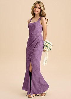 Azazie Mero Junior Klä av Tubklänning i Blommig Utbrändhet Plisserad image1