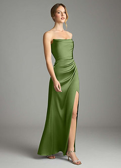 Azazie Leonis Bridesmaid Dresses Juniper Mermaid Pleated Stretch Satin Convertible Dress image6