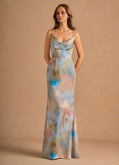 Aimee Watercolor Maxi Gown image3