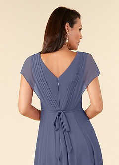 Azazie Palana Mother of the Bride Dresses Stormy A-Line Lace Chiffon Dress image5