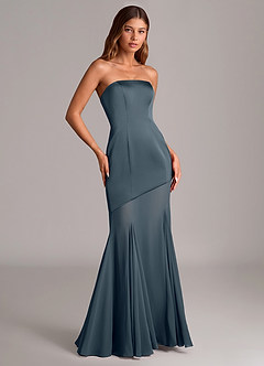 Azazie Uma Bridesmaid Dresses Twilight Mermaid Strapless Chiffon Convertible Dress image3