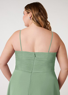 Azazie Arabella Allure At-home Try On Dresses Desert Rose A-Line Sweetheart Neckline Chiffon Convertible Dress image11