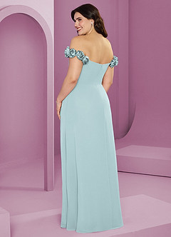 Barbie ♥ Azazie Jurken voor bruidsmeisjes Converteerbaar Jurk van Chiffon met A-Lijn Off the Shoulder De Nevel image12