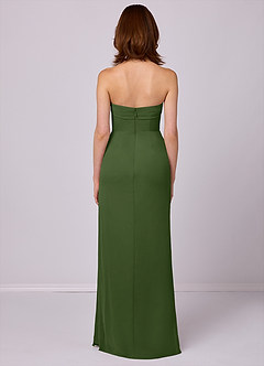 Barbie ♥ Azazie Bridesmaid Dresses Olive Sheath Strapless Chiffon Convertible Dress image5