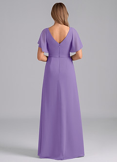 Azazie Ambrosia Bridesmaid Dresses Tahiti A-Line Pleated Chiffon Dress image6