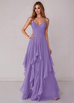 Azazie Zaina Bridesmaid Dresses Tahiti A-Line Chiffon Dress image1