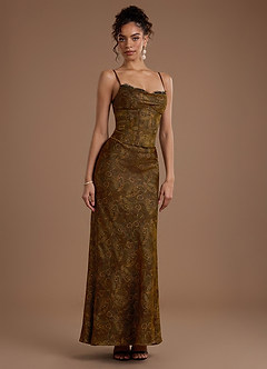 Robe Longue Mocha Paisley Reya image3