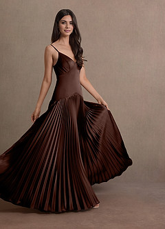 Jill Mocha Coco Dropped Waist Gown image3