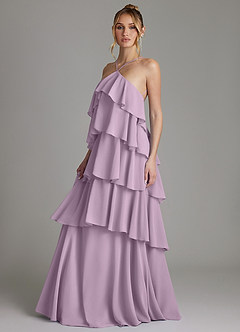 Azazie Deena Bridesmaid Dresses Wisteria A-Line Ruched Chiffon Dress image5