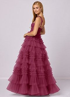 Barbie ♥ Azazie Bridesmaid Dresses Mulberry A-Line Sweetheart Neckline Tulle Dress image2