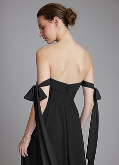 Azazie Ayanna Suknie dla druhen Linia A Zza ramienia Szyfon Do ziemi Sukienka image8